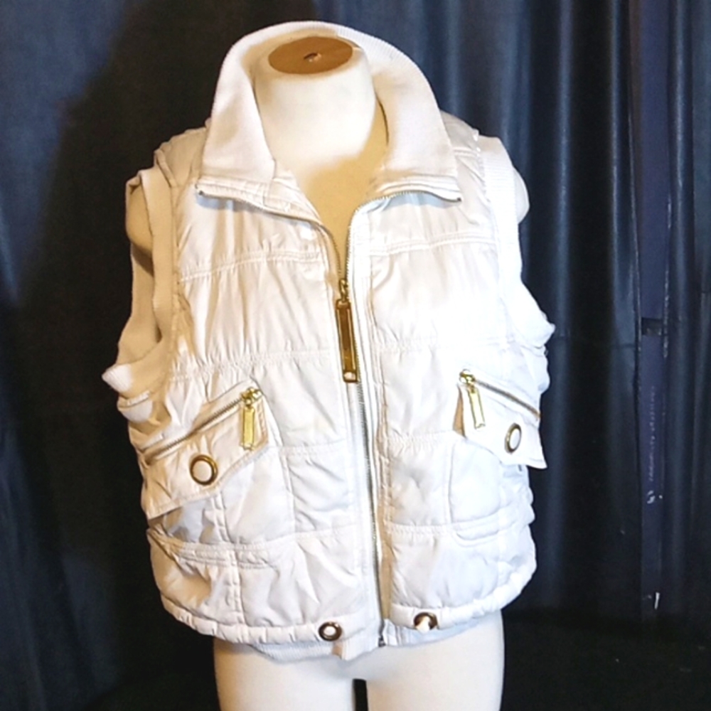 Seventy Seven puffer coat Vest white xl